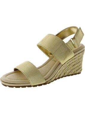 Anne Klein Silvy Gold Wedge Sz 6.5 BNWB
